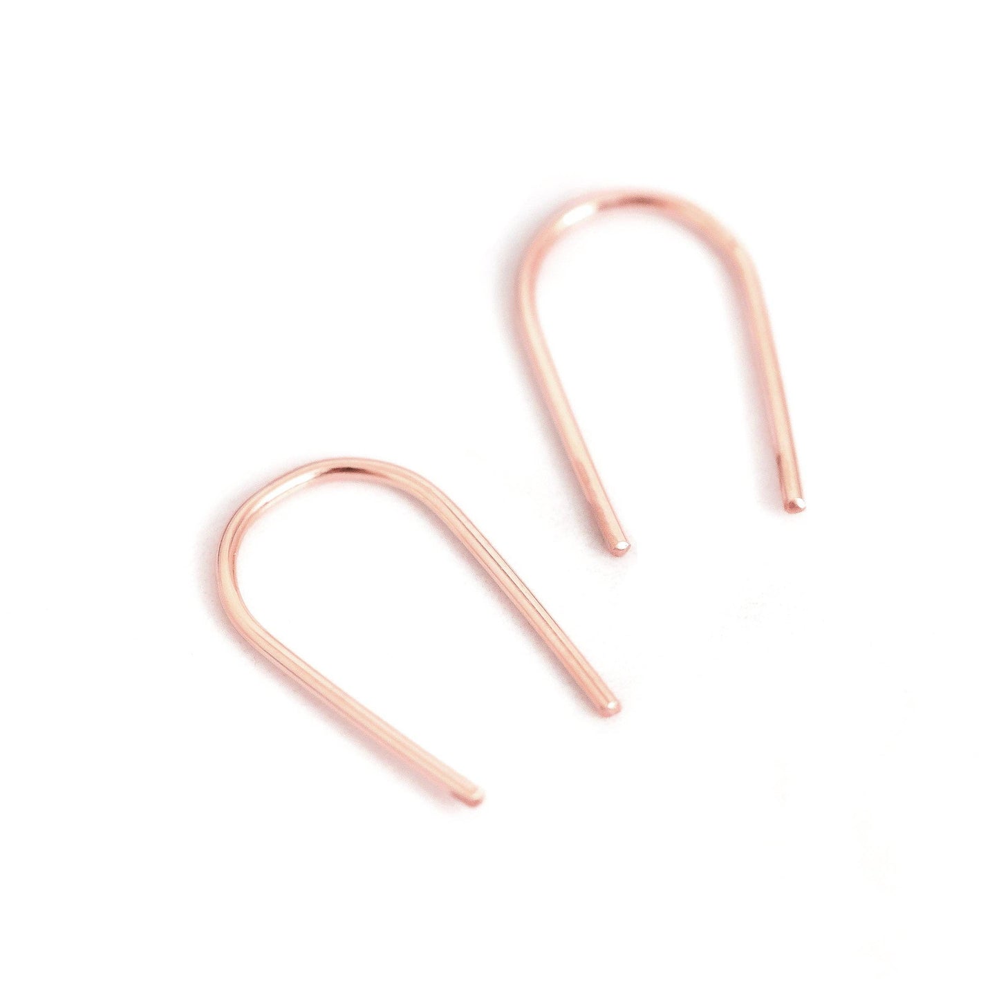 Open Arc Earrings- Gold