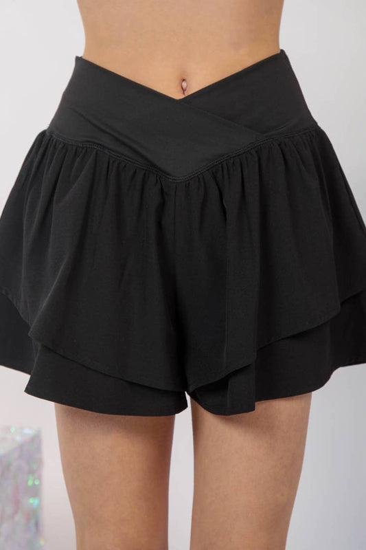 Fabulous Flowy Shorts- Black