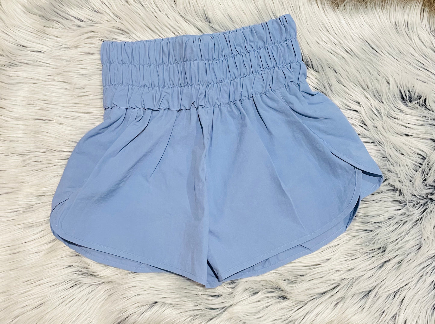 Windbreaker Shorts- Light Blue