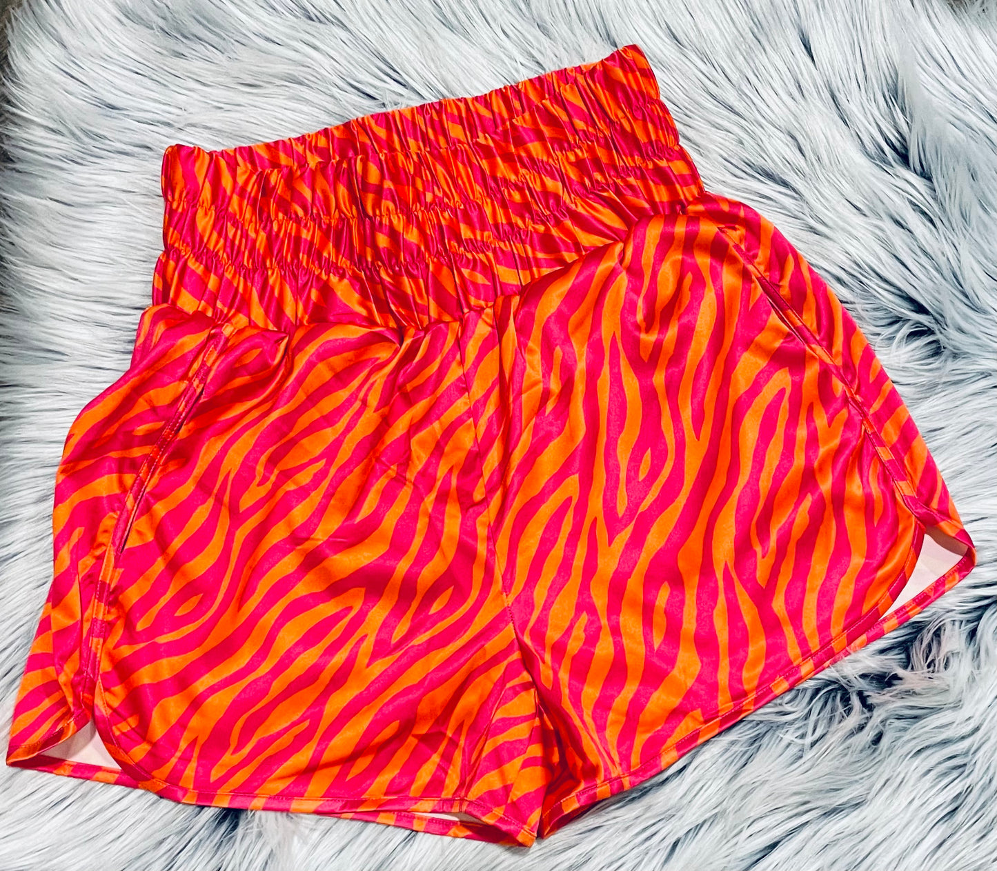 Vibrant Vibes Tiger Shorts- FINAL SALE