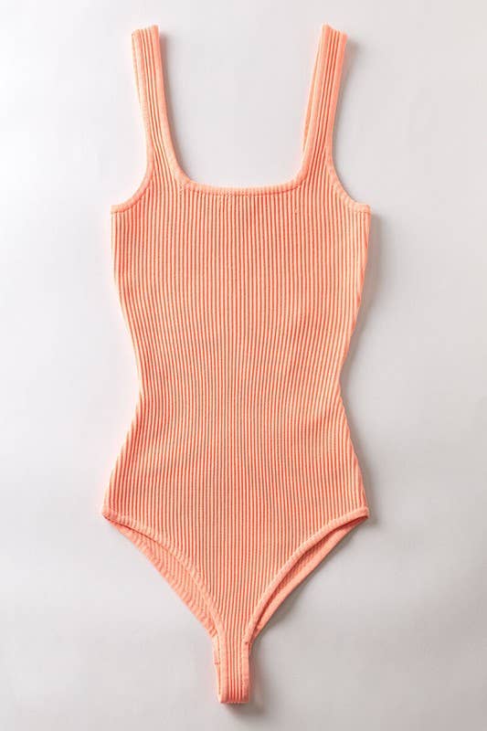 Stacy Sculpting Bodysuit- Coral