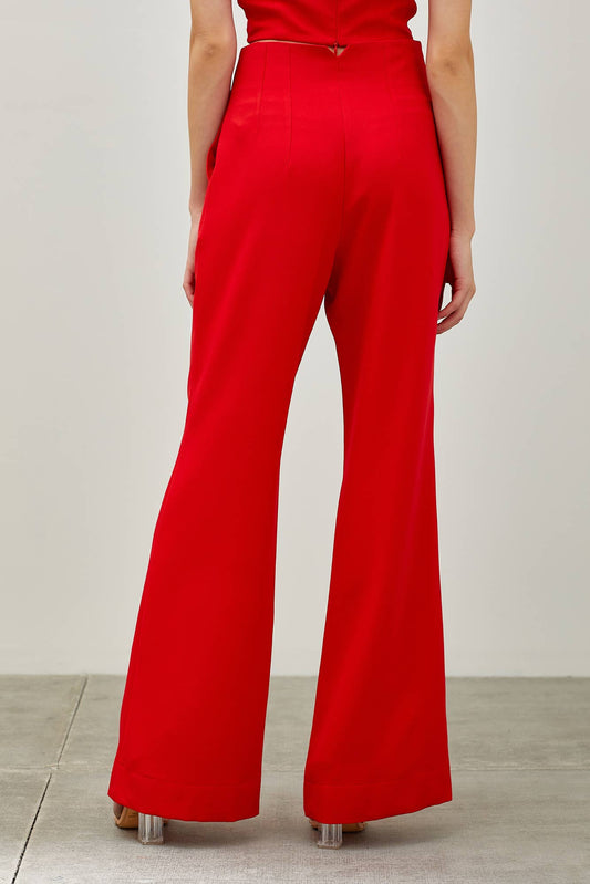 Fiesta Red Wide Leg Pants