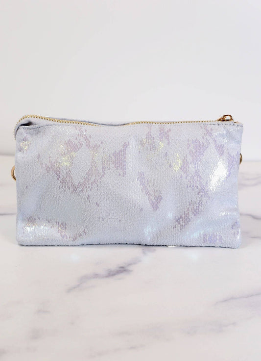 Liz Custom Collection Crossbody Bag SHIMMER PERIWINKLE