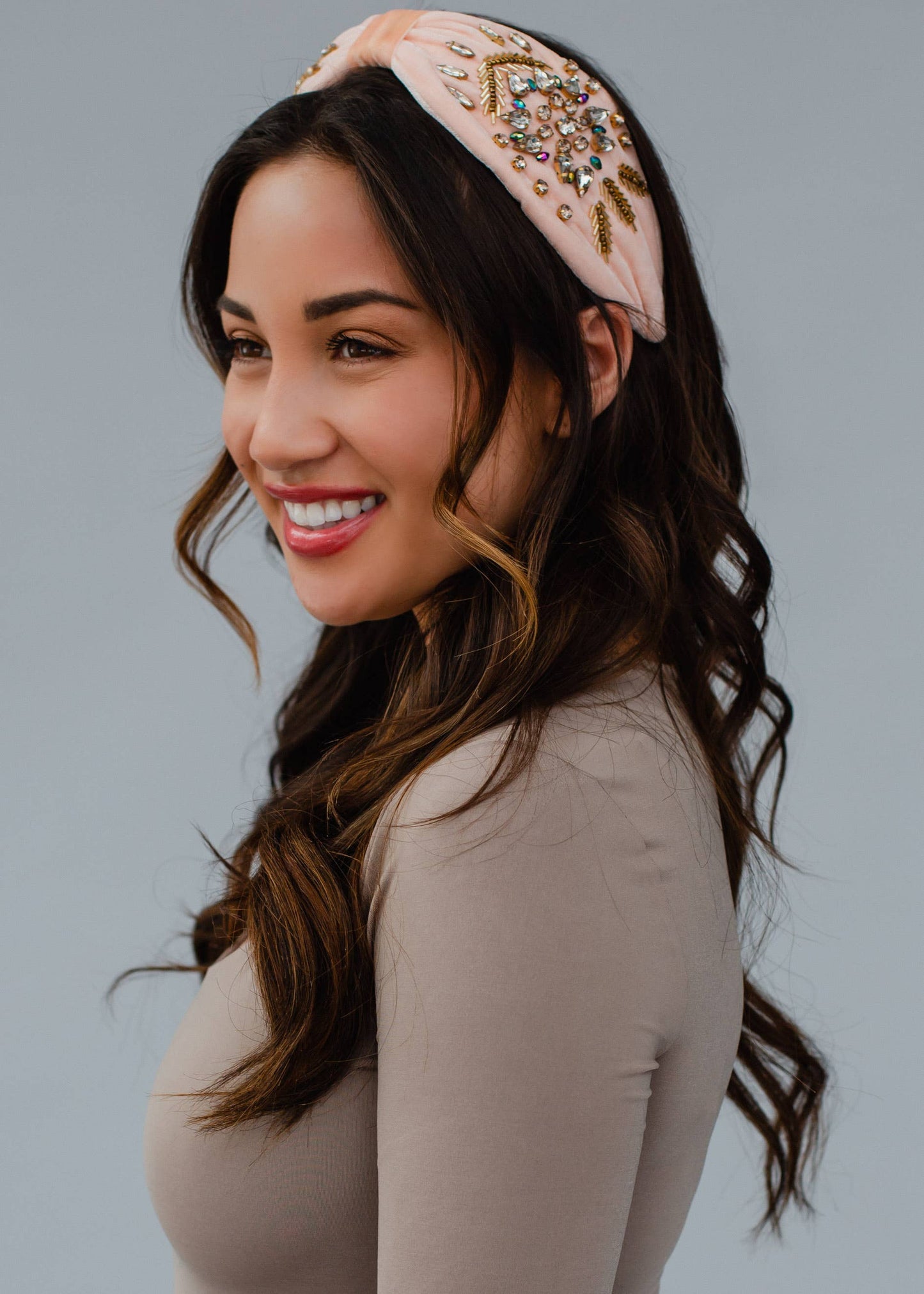 Blush Embellished Headband