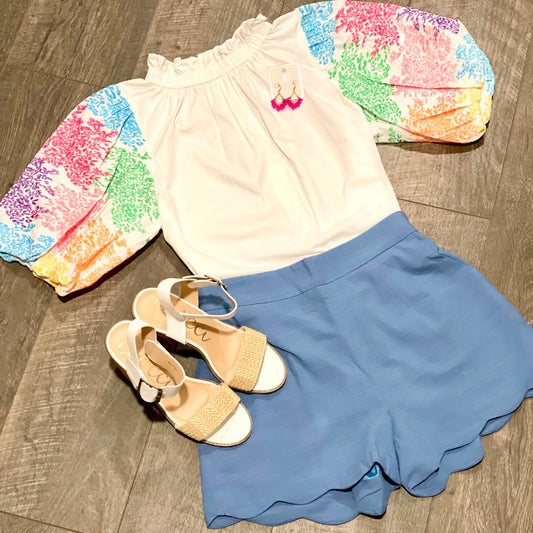 Scalloped Shorts